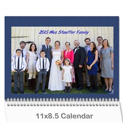 2015 stauffer calendar - Wall Calendar 11  x 8.5  (12-Months)