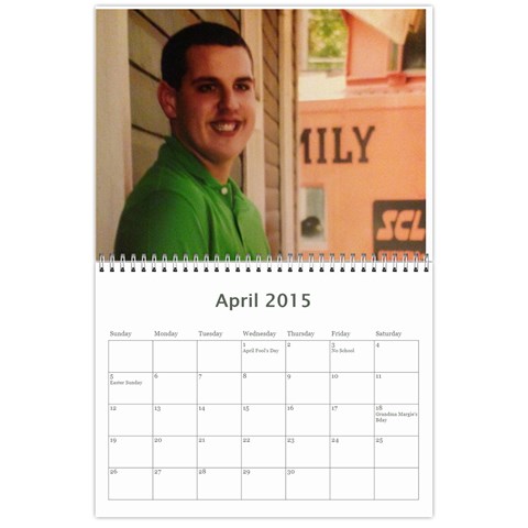 Calendar 2014 By Kathleen Apr 2015
