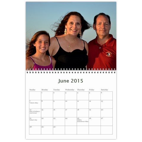 Calendar 2014 By Kathleen Jun 2015