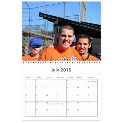 Calendar 2014 By Kathleen Jul 2015