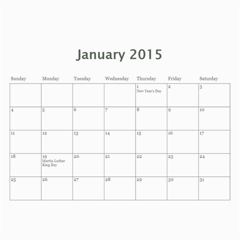 Calender By Judith Pizzamiglio Feb 2015