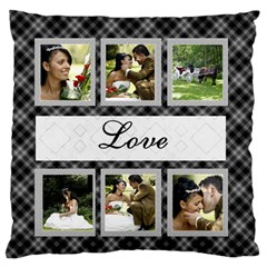 Love Standard Flano Cushion Case - Standard Premium Plush Fleece Cushion Case (One Side)