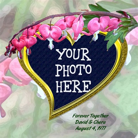 Bleeding Heart Scrapbook Page 12x12 By Chere s Creations 12 x12  Scrapbook Page - 1
