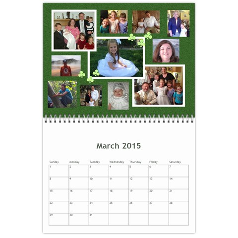 Calendar 2015 By Debbie Mar 2015