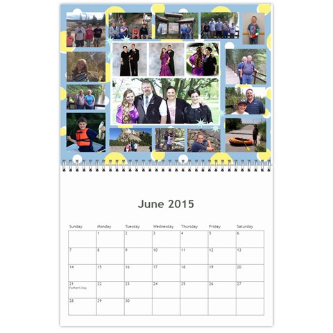 Calendar 2015 By Debbie Jun 2015