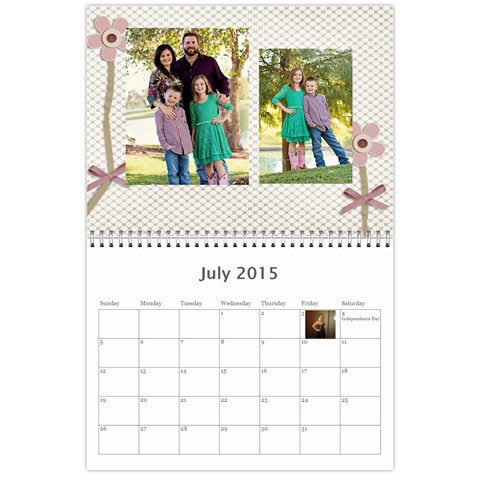 Calendar By Christina Cole Jul 2015