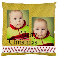 xmas - Large Premium Plush Fleece Cushion Case (Two Sides)