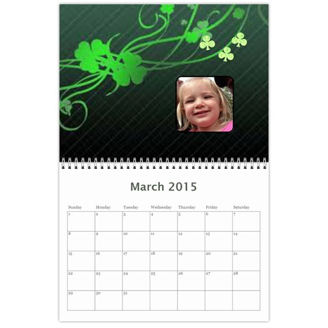 K s Dad s Calendar By Bonnie Benham Mar 2015