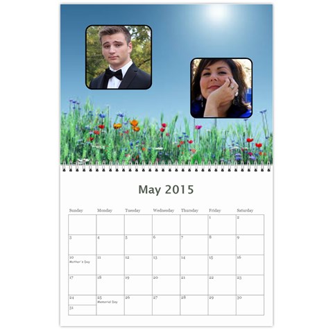 K s Dad s Calendar By Bonnie Benham May 2015