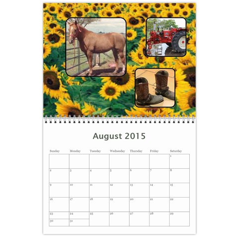 K s Dad s Calendar By Bonnie Benham Aug 2015