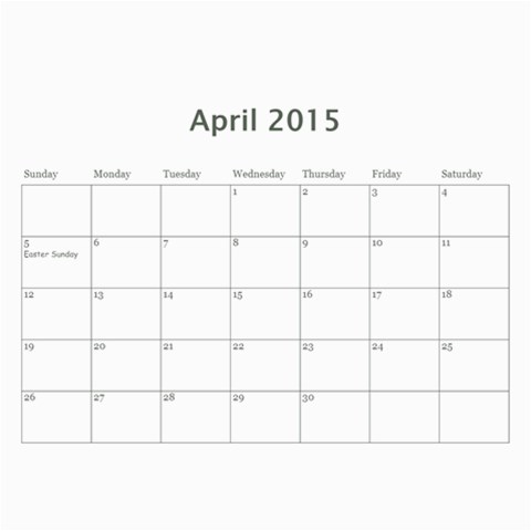 K s Dad s Calendar By Bonnie Benham Aug 2015