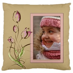 Pink Tulip Standard Flano Case (2 sided) - Standard Flano Cushion Case (Two Sides)