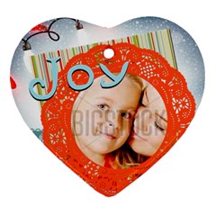 xmas - Heart Ornament (Two Sides)