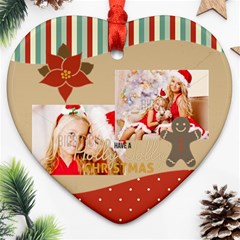 xmas - Heart Ornament (Two Sides)