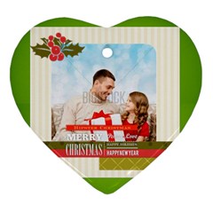 xmas - Heart Ornament (Two Sides)