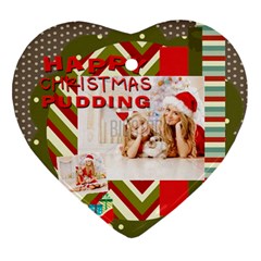 xmas - Heart Ornament (Two Sides)