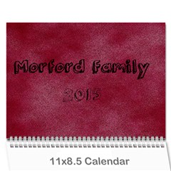 2015 - Wall Calendar 11  x 8.5  (12-Months)