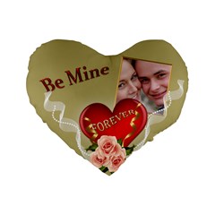 Be Mine Standard Heart Cushion - Standard 16  Premium Plush Fleece Heart Shape Cushion 