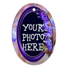 Purple Bleedingheart Ornament Oval - Ornament (Oval)