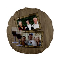 Time for wineStandard Flano Round Cushion - Standard 15  Premium Plush Fleece Round Cushion 
