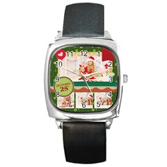 XMAS - Square Metal Watch