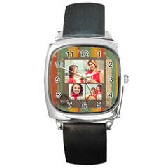 XMAS - Square Metal Watch