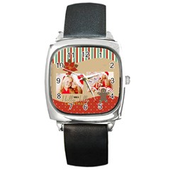 XMAS - Square Metal Watch