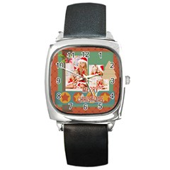 XMAS - Square Metal Watch