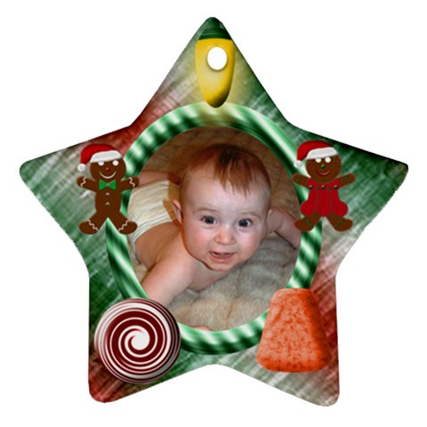 Candy Christmas Star Ornament Two Sides By Chere s Creations Front
