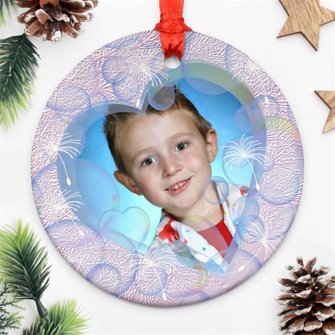 Bubble Ornament Round Two Sides By Chere s Creations Front