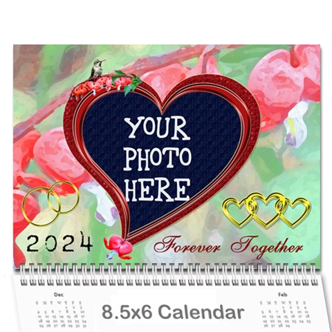 Bleedingheart Wall Calendar 8 5x6 By Chere s Creations Cover