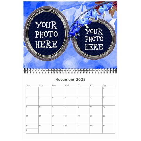 Bleedingheart Wall Calendar 8 5x6 By Chere s Creations Nov 2025