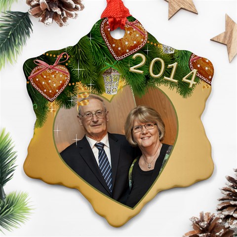 Zed 2014 Snowflake Ornament (2 Sided) By Deborah Back