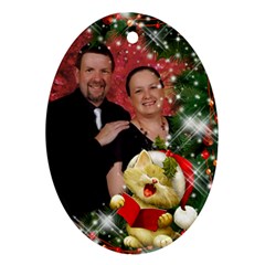 Our Family Sing Merry Christmas (2 sided) Ornament - Oval Ornament (Two Sides)