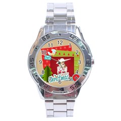 xmas - Stainless Steel Analogue Watch