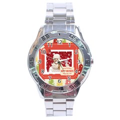 xmas - Stainless Steel Analogue Watch