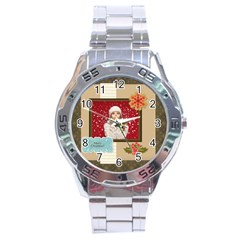 xmas - Stainless Steel Analogue Watch