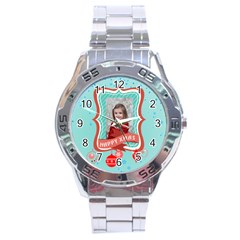 xmas - Stainless Steel Analogue Watch