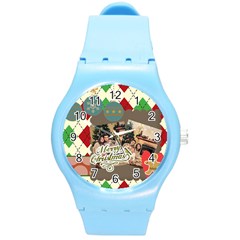 xmas - Round Plastic Sport Watch (M)