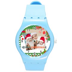 xmas - Round Plastic Sport Watch (M)