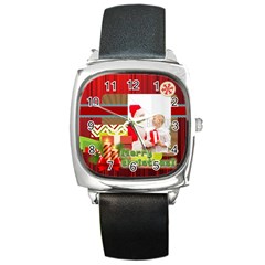 xmas - Square Metal Watch