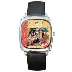 xmas - Square Metal Watch