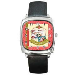 xmas - Square Metal Watch