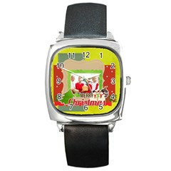 xmas - Square Metal Watch