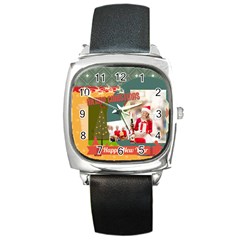 xmas - Square Metal Watch