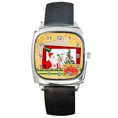 xmas - Square Metal Watch