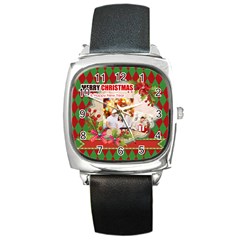 xmas - Square Metal Watch