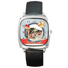 xmas - Square Metal Watch