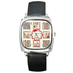 xmas - Square Metal Watch