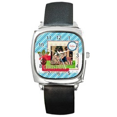 xmas - Square Metal Watch